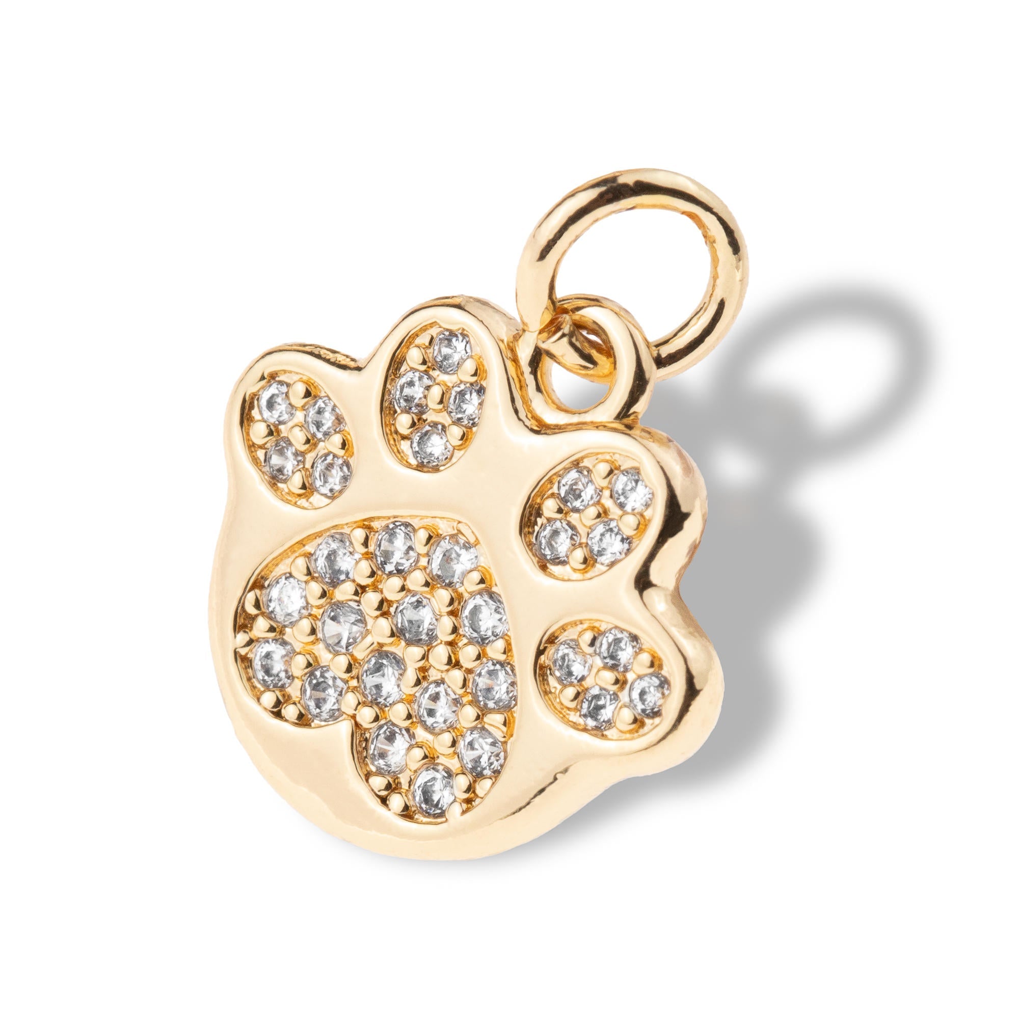 Dije de huella con circonias 13mm