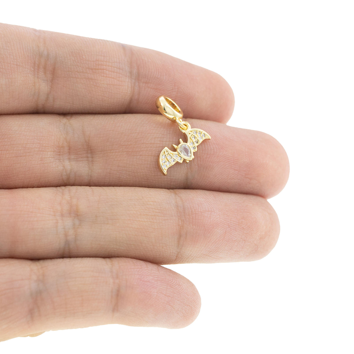 Charm murcielago colgante circonias 6mm