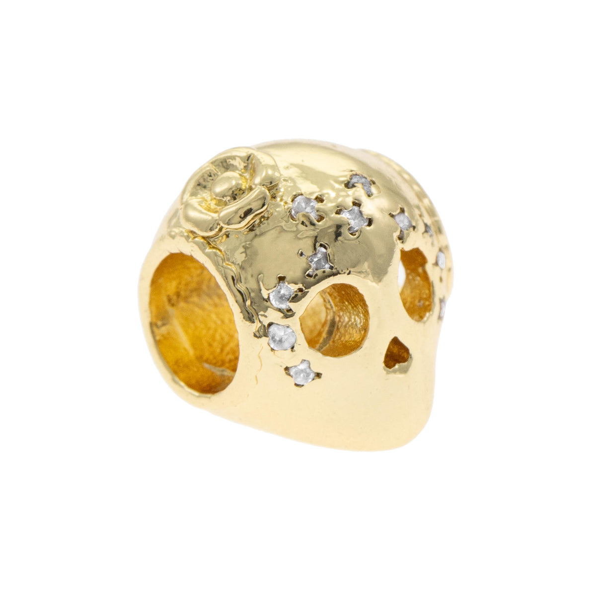 Separador calavera con circonias 11mm