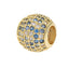 Charm separador bola con circonias azules 10mm
