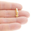 Charm trebol colgante circonias 9mm