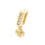 Charm trebol colgante circonias 9mm