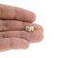 Charm rondel circonias en gota 11mm
