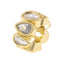 Charm rondel circonias en gota 11mm