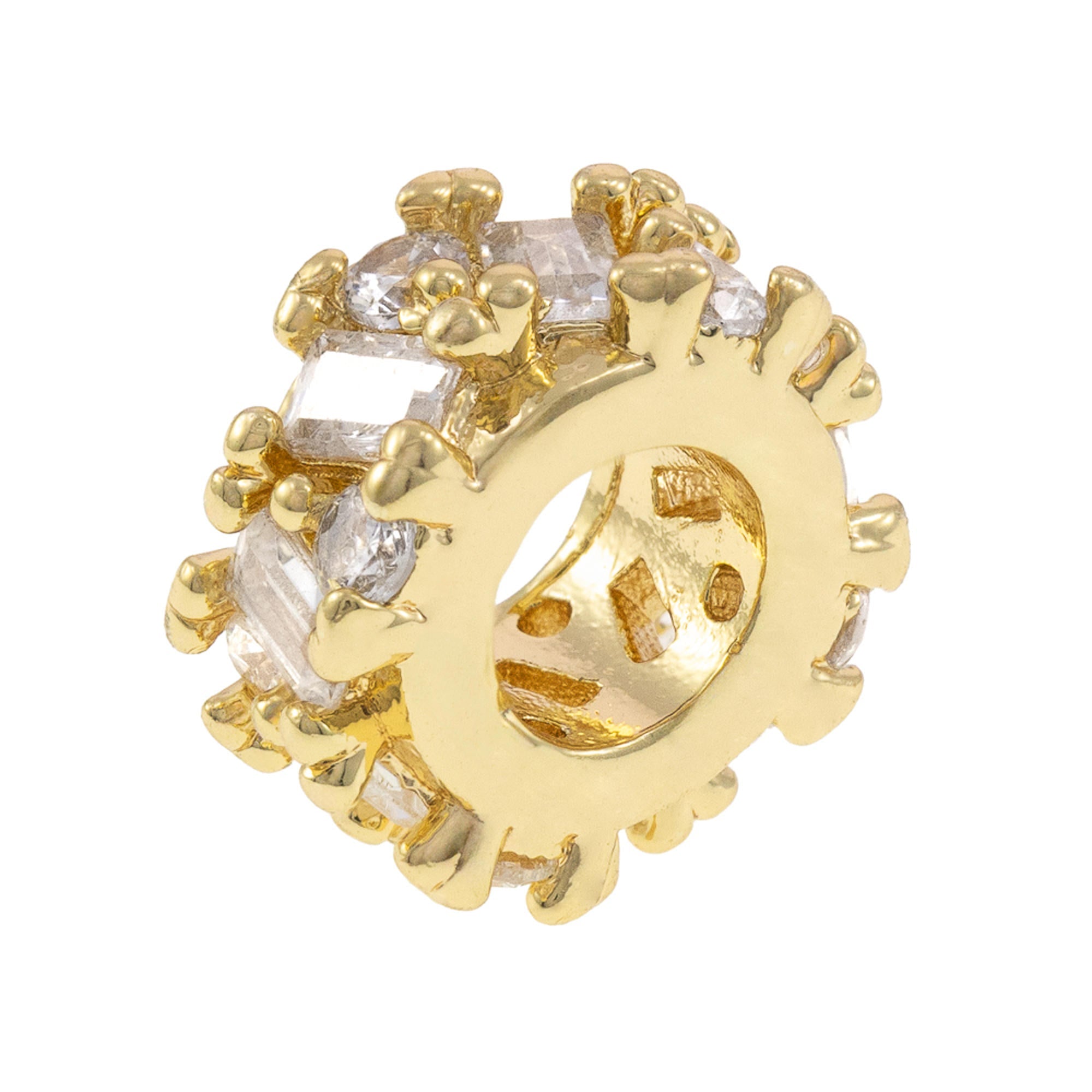 Charm separador circonias baguette 11mm