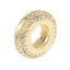 Charm rondel circonias 10mm