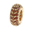 Charm rondel circonias naranjas 11mm