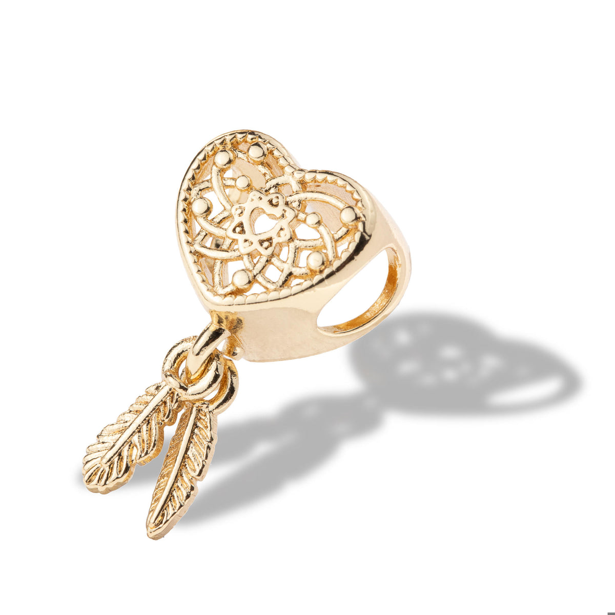 Charm atrapasueños de corazon 19x7mm