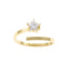 Anillo ajustable con estrella giratoria 10mm