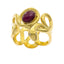Anillo vibora con cristal 22mm Talla 8