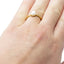 Anillo ajustable martillado con perla 2mm