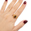 Anillo grueso con ojo de tigre 12mm
