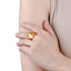 Anillo ajustable irregular texturizado 16MM