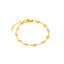 Pulsera de Ojitos 4MM Rosa 15CM Dorado