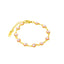 Pulsera de Ojitos 6MM Rosa 15CM Dorado