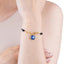 Pulsera hilo negro ojo azul ajustable