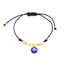 Pulsera hilo negro ojo azul ajustable