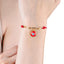 Pulsera hilo rojo ojo rojo ajustable