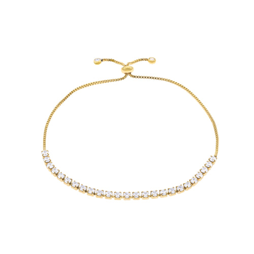 Pulsera ajustable con circonias de 3mm