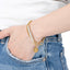 Pulsera doble cristales baguette san benito 17cm