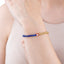 Pulsera balin con piedra lapislazuli 17cm