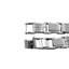 Brazalete italiano caballero eslabones lisos y grabados 21cm
