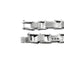 Brazalete italiano caballero eslabon liso y grabado 21cm