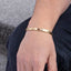 Pulsera caballero barras delgadas 21cm