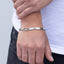Pulsera caballero barras delgadas 21cm