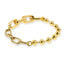 Pulsera mixta balines y eslabon largo con broche gancho 18cm