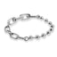 Pulsera mixta balines y eslabon largo con broche gancho 18cm