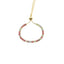 Pulsera ajustable de cristal y opalo 3mm