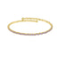 Pulsera ajustable circonias rosas 2mm