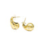 Arete de Gota Chunky Cristal 22MM DORADO