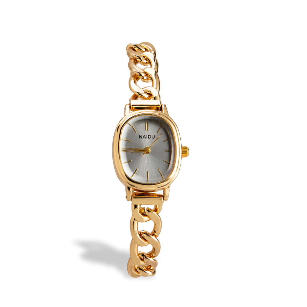 Reloj de extensible cadena caratula semi ovalada 21cm