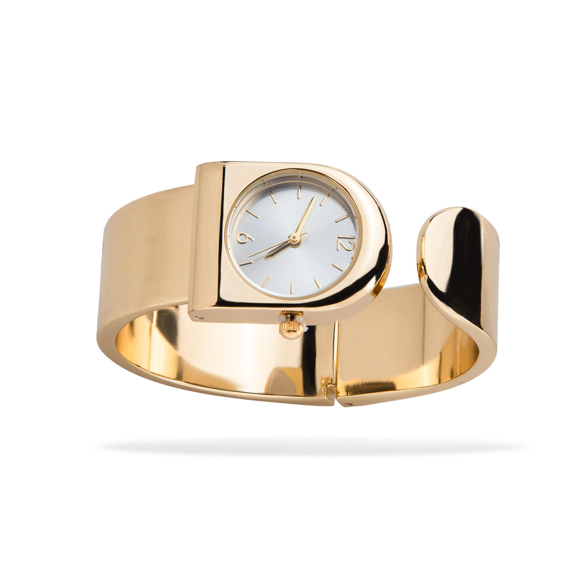 Reloj tipo brazalete ancho a presion caratula D lisa 5.5cm