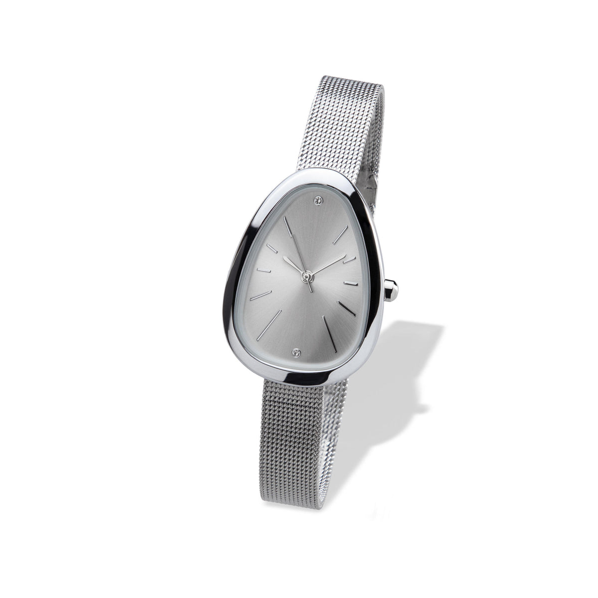 Reloj de extensible de malla caratula semiovalada 23cm