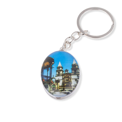 Llavero Basilica y Virgen del Rosario de Talpa 40x30mm