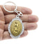 Llavero ovalado Virgen de Guadalupe 9.5cm