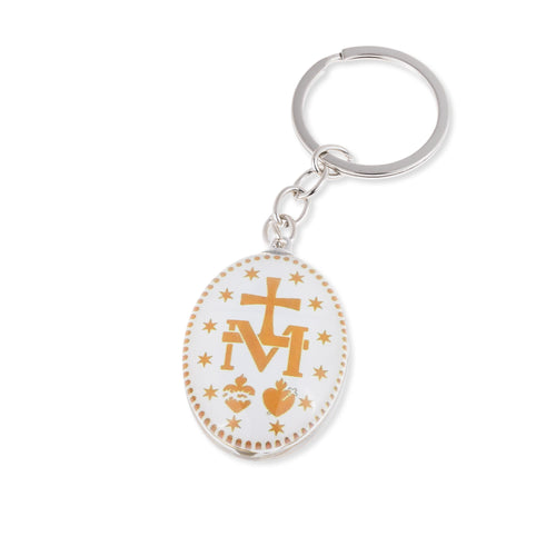 Llavero Virgen Medalla Milagrosa 40x30mm