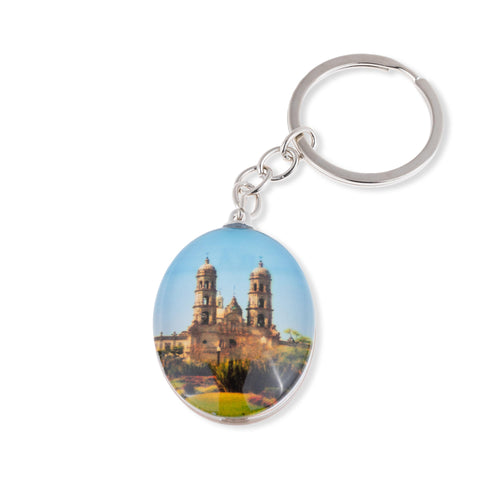 Llavero Virgen y Basilica de Zapopan 40x30mm