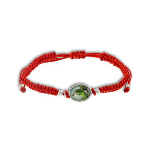 Pulsera de hilo ajustable medalla de san judas tadeo 11mm