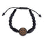 Pulsera de hilo ajustable medalla de san benito de madera 8mm