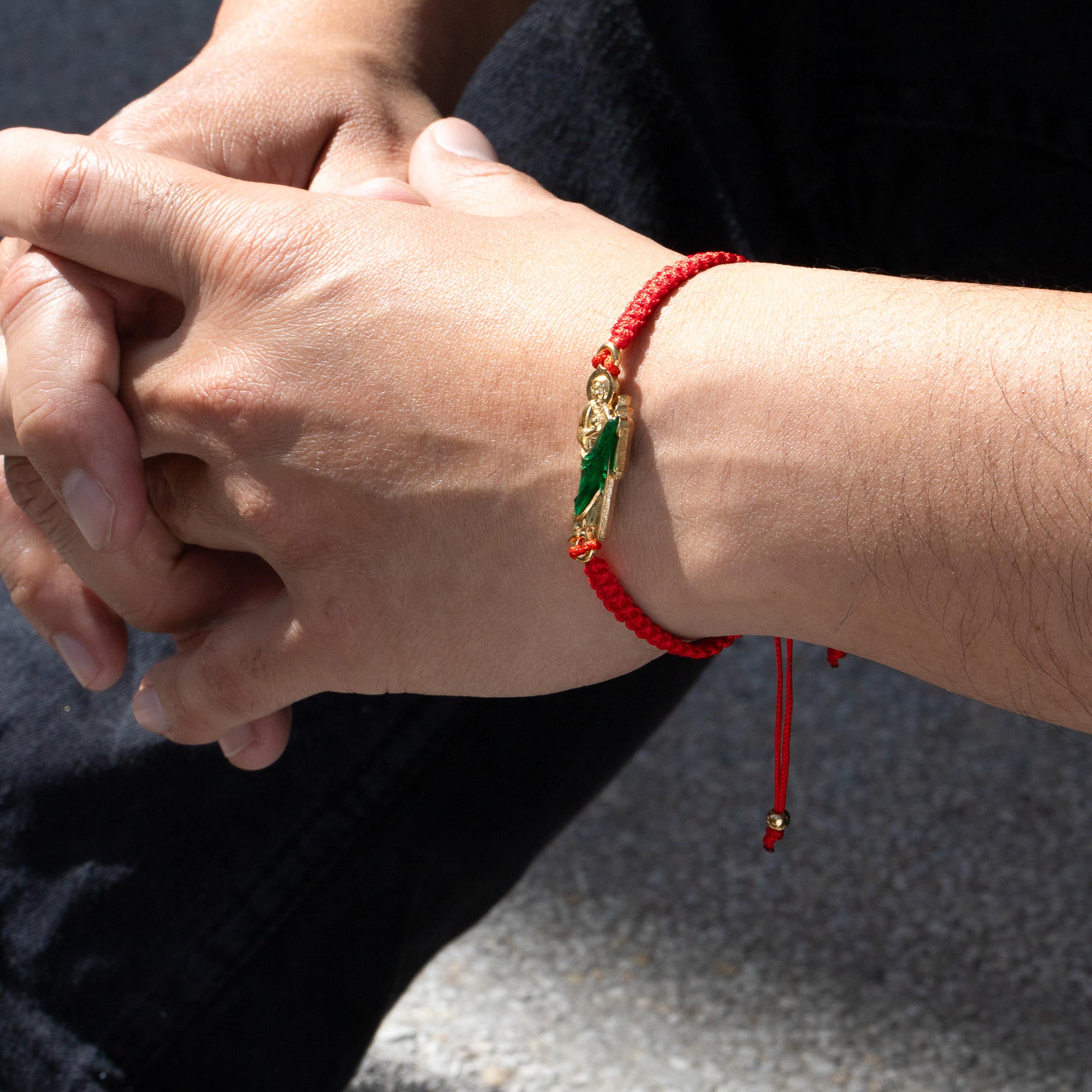 Pulsera de hilo ajustable San Judas Tadeo 11mm