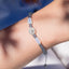 Pulsera de hilo ajustable con piedra natural y san miguel arcangel 4mm