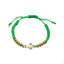 Pulsera de hilo ajustable cruz san judas tadeo con cristales 24cm