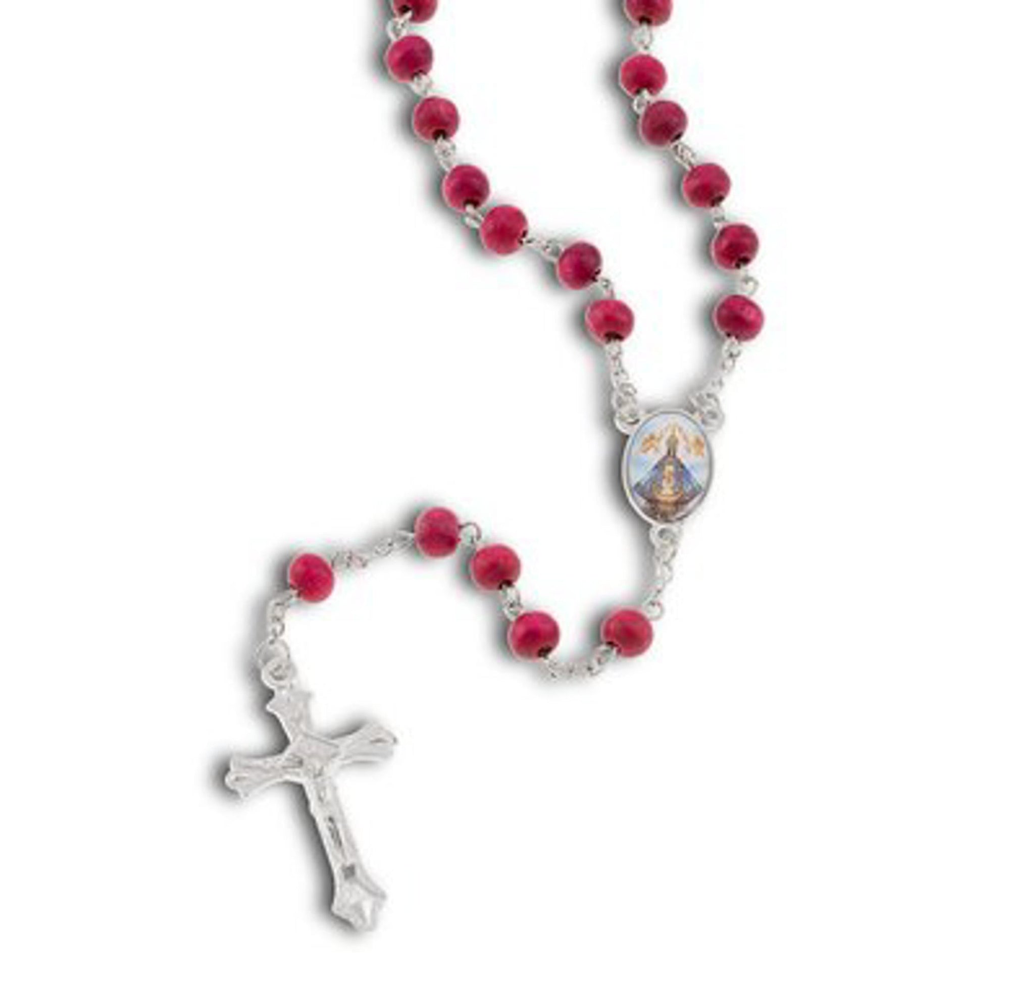 Rosario madera Virgen de San Juan de los Lagos 70cm