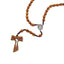 Rosario de madera con Medalla San Benito y Cruz de Tau 65cm
