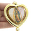 Adorno colgante de corazon virgen de guadalupe 34cm