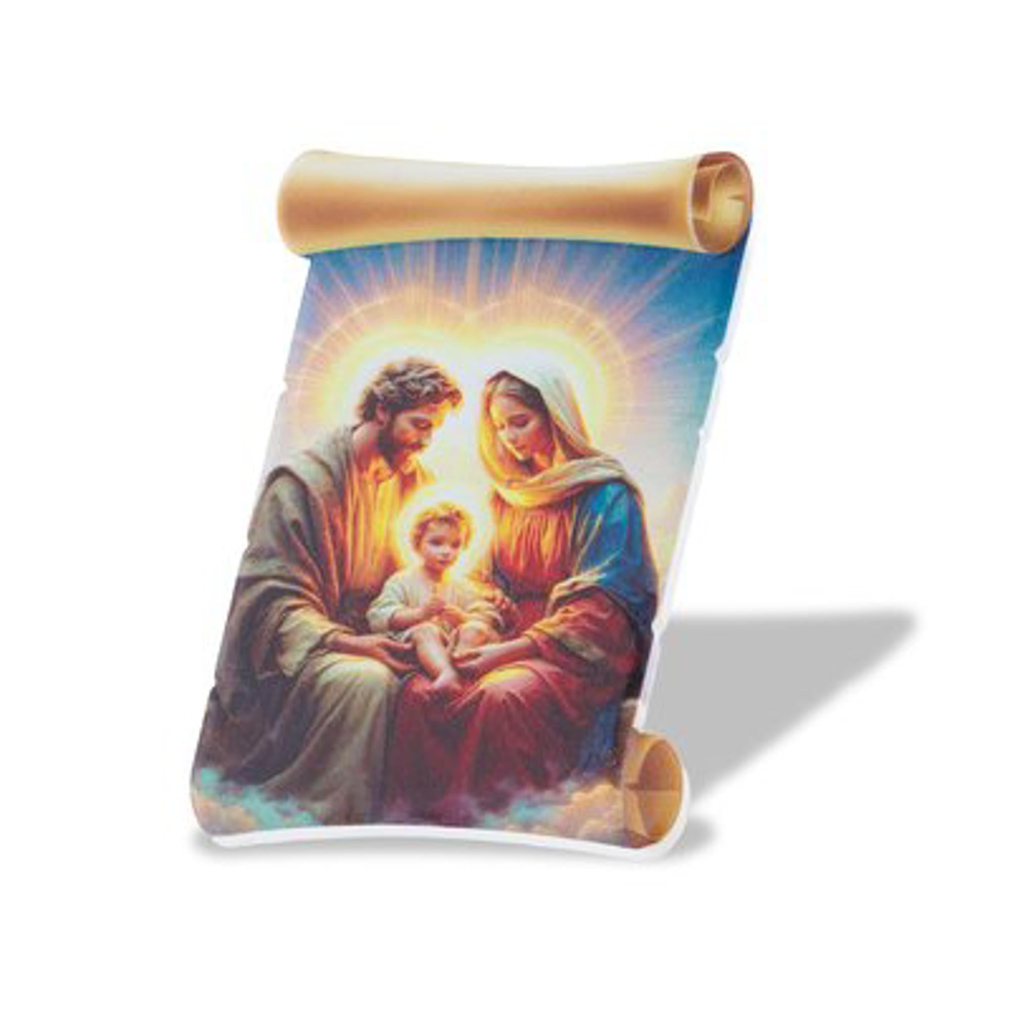 Iman de pergamino de la Sagrada Familia 8cm